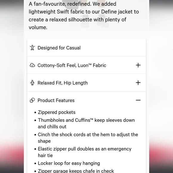 Nwt Lululemon Define Relaxed Fit Jacket - Picture 15 of 15